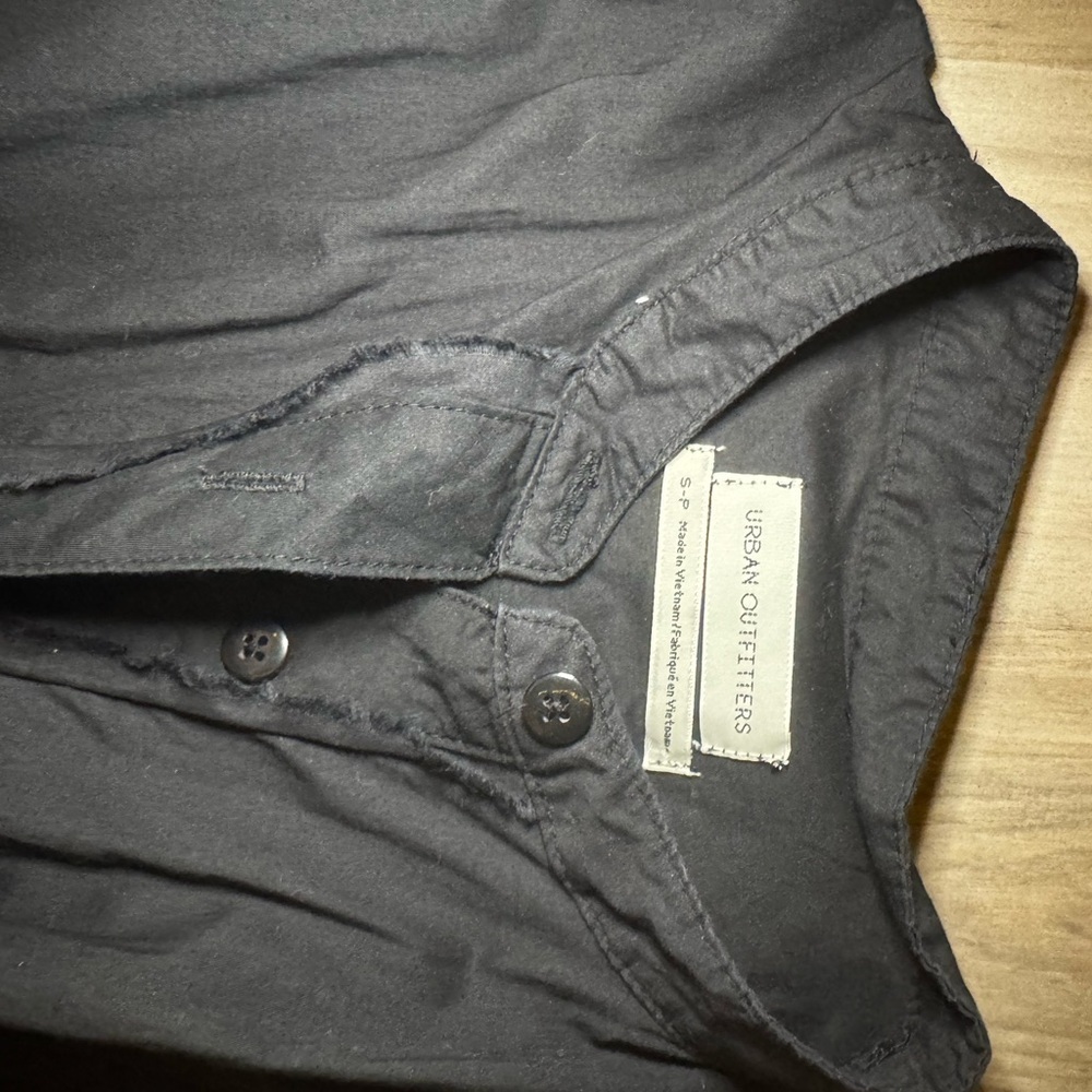 Urban Outfitters Black Button-Up Mini Dress - Picture 8 of 10